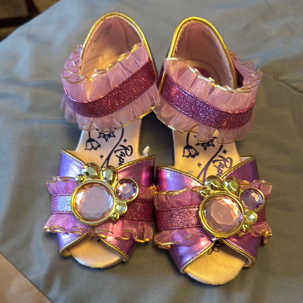 Disney Pink and Purple Dress Shoes with Sparkly Bows